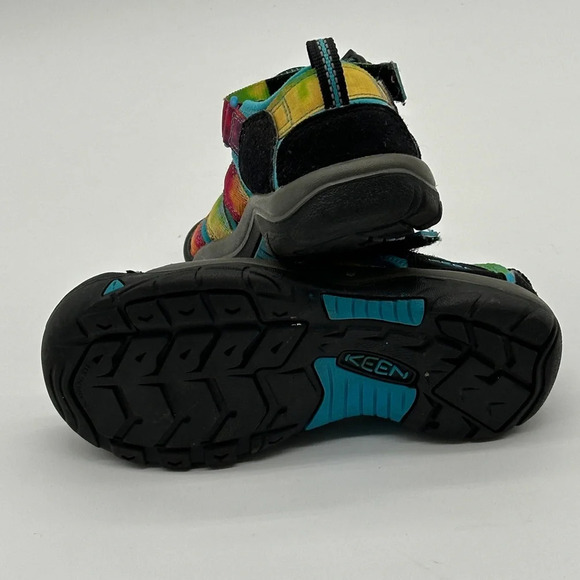 KEEN Big Kid's Youth Rainbow Tie Dye Newport H2 Waterproof Sandals size 2 - Picture 8 of 9